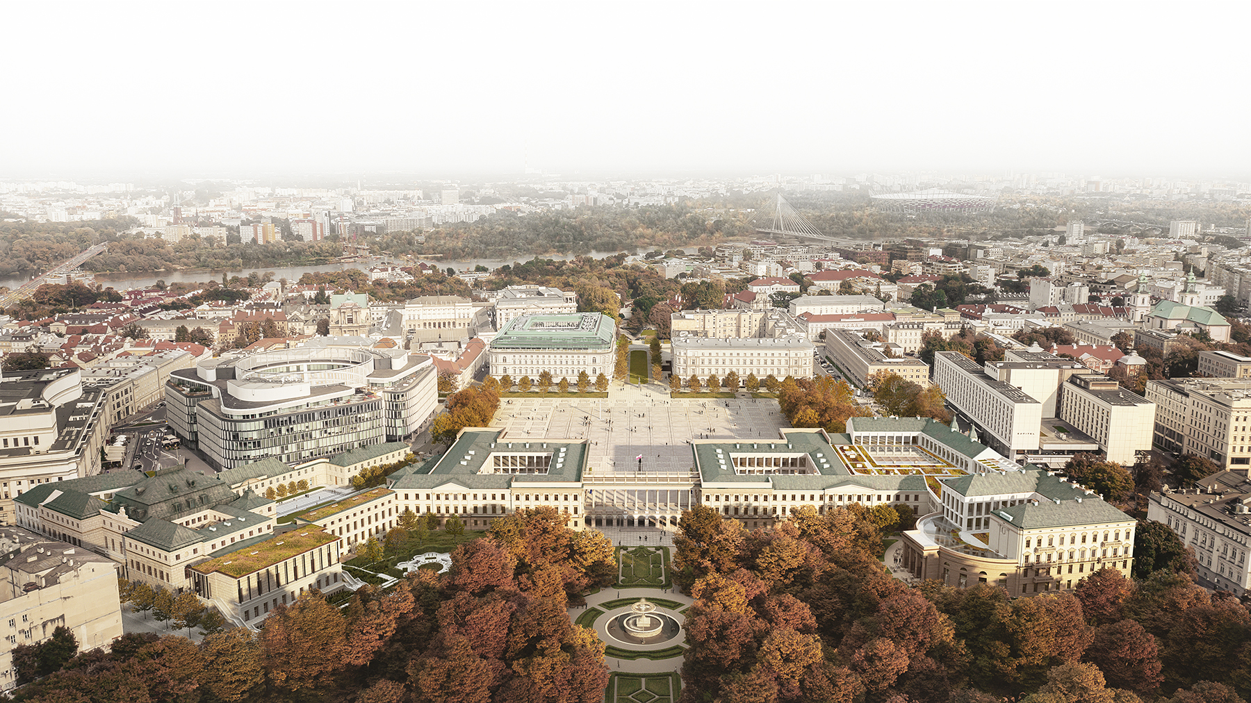 The Piłsudski Square complex. (Visualization by Plankton Group)